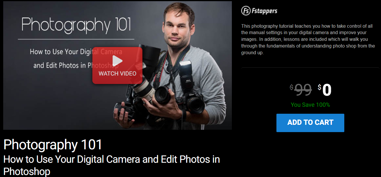 fstoppers photography 101 course review